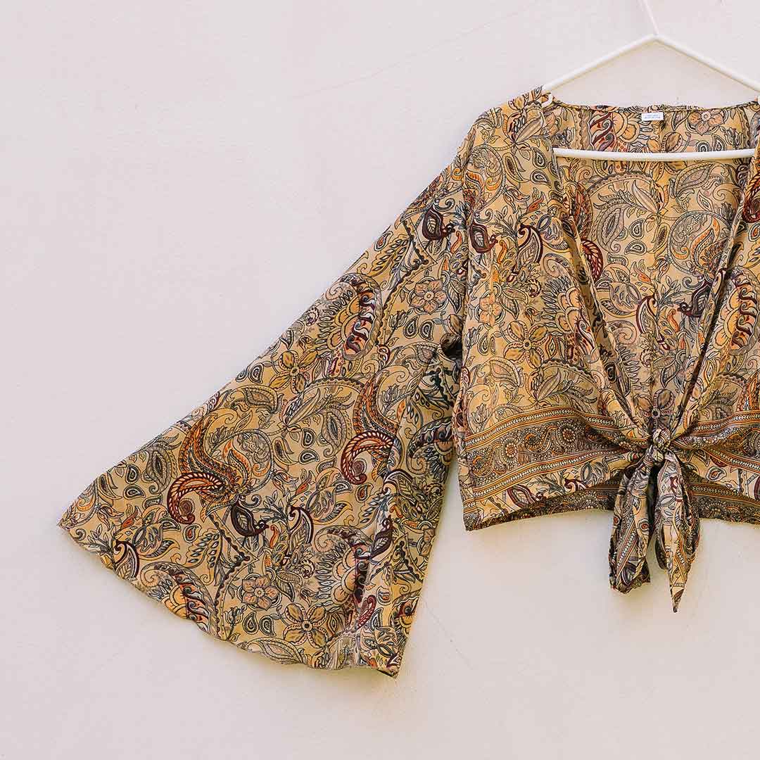 Wickelbluse mit V Ausschnitt 'Vintage'